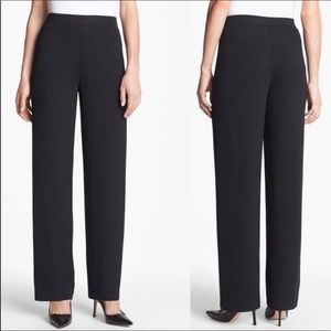 St. John Black Santana Knit Pants 10